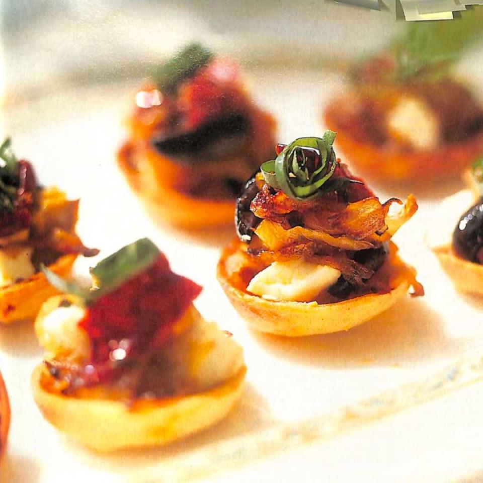 Caramelised onion and feta tartlets - best feta recipes 2021