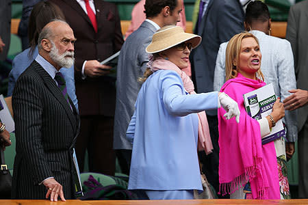 Celebrities out and about at Wimbledon