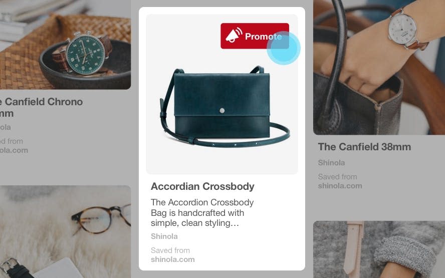 Promoted Pin on Pinterest