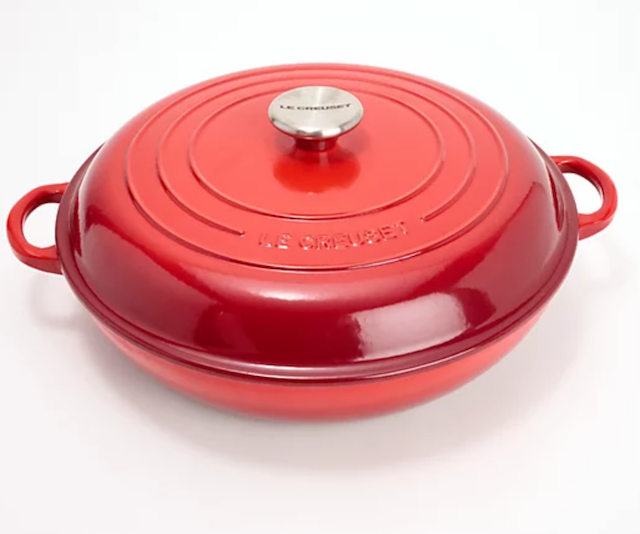 Le Creuset Cast Iron 7.5-qt Classic Chef's Oven with Glass Lid on QVC 