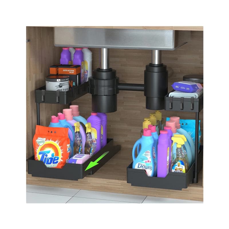 PHANCIR Under Sink Organizers, 2-Pack