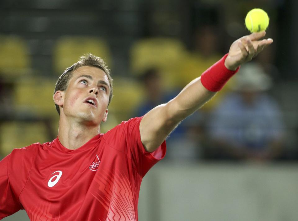 For the third time in three weeks, Pospisil could face Monfils. (REUTERS/Kevin Lamarque)