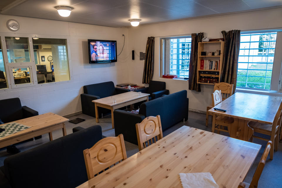 One of the dining areas at Ringerike.&nbsp; (Photo: SVT/John Stark)