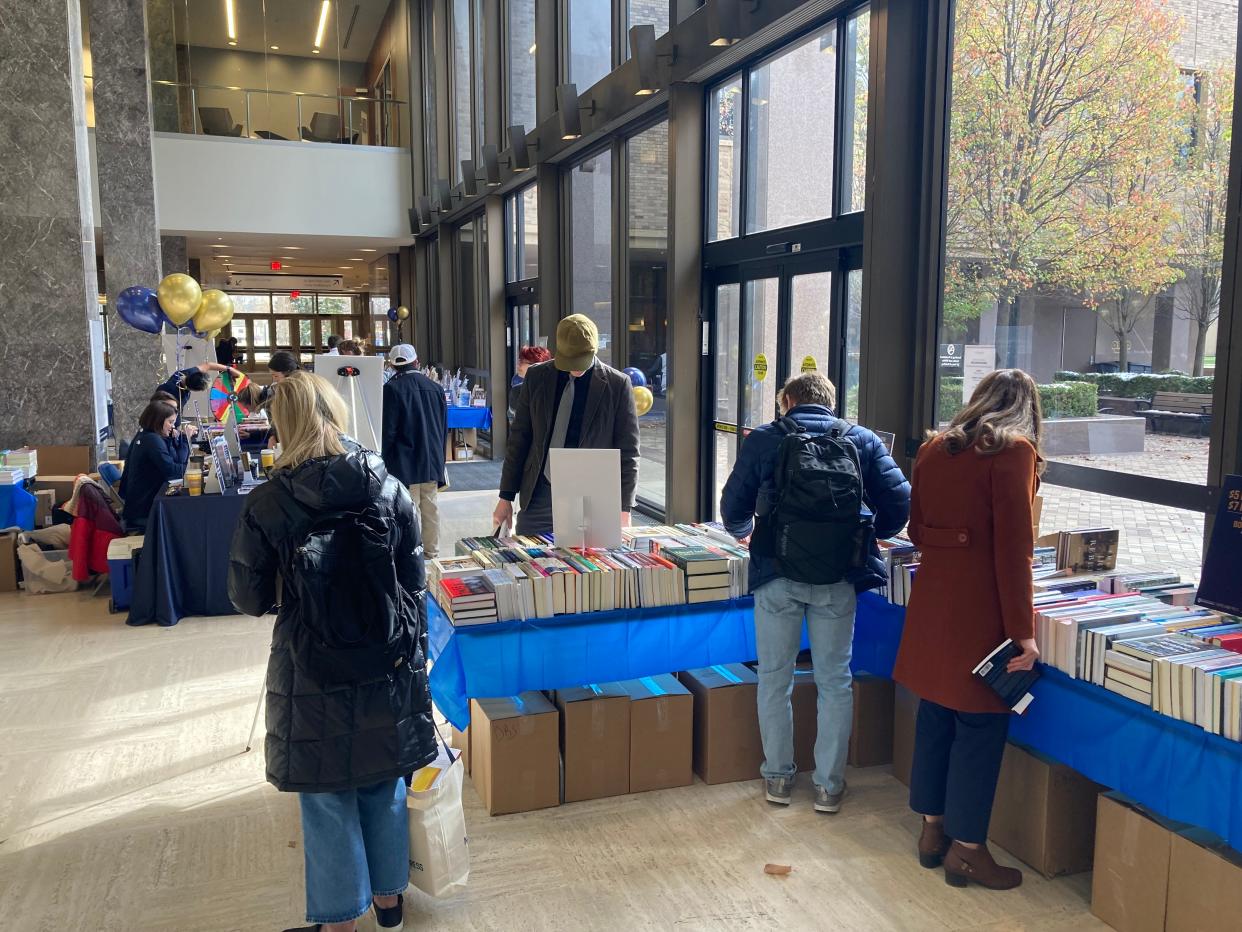 As shown in 2022, the University of Notre Dame Press holds its annual Notre Dame Press Book Festival on Nov. 14 and 15, 2023, at the Hesburgh Library.