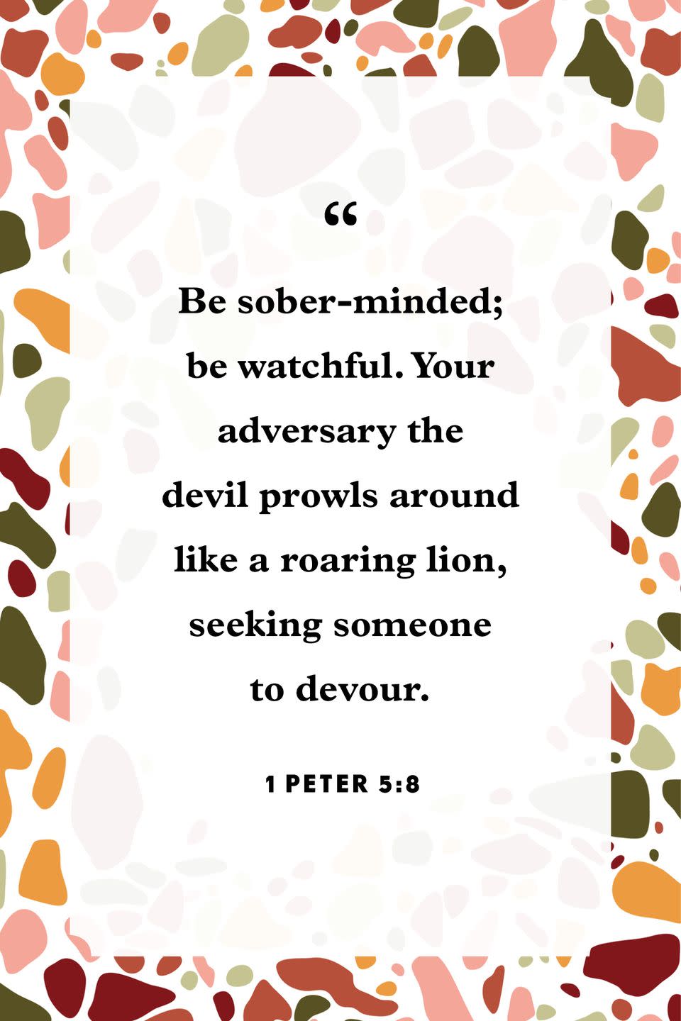 8) 1 Peter 5:8