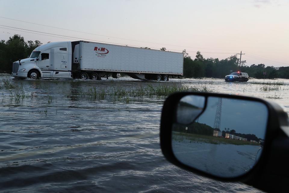 Harvey left many communities in Texas under water after dumping 40 inches of rain over a couple of days. (Joe Raedle/Getty Images)