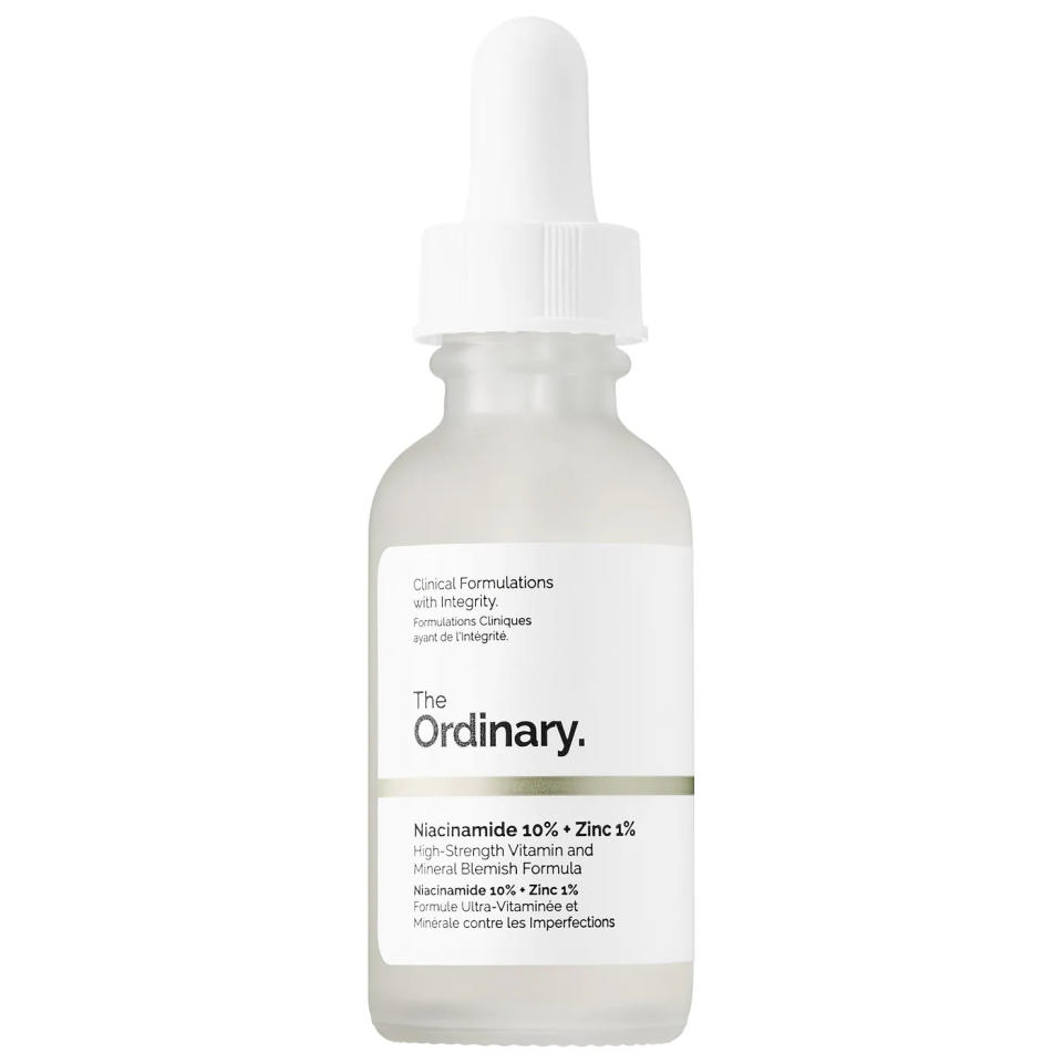 Bottle of The Ordinary Niacinamide 10% + Zinc 1% Oil Control Serum