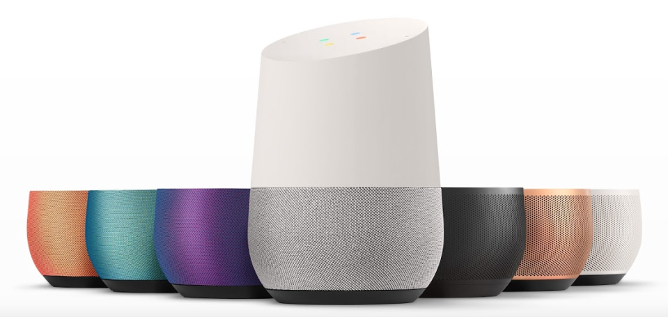 Google Home different colours (google home in Singapore)