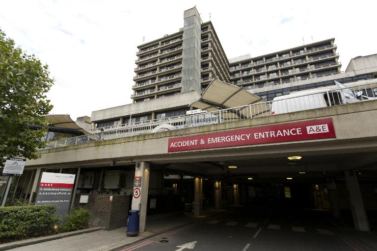 The Royal Free Hospital in London, pictured on August 24, 2014