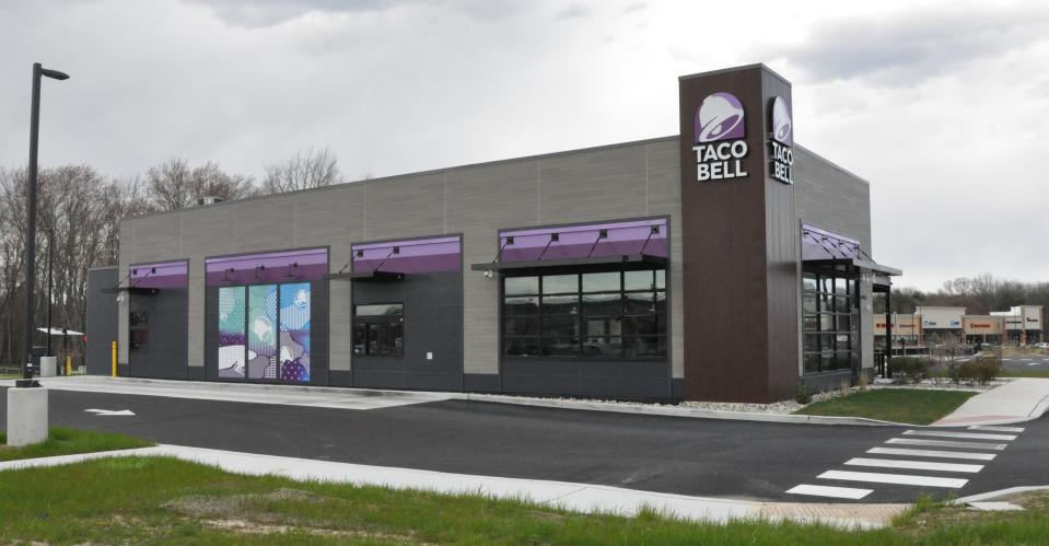 The new Taco Bell in the Dover area is open at 25 Jerome Drive at Route 13 north, in the McGinnis Green shopping center next to Walmart.