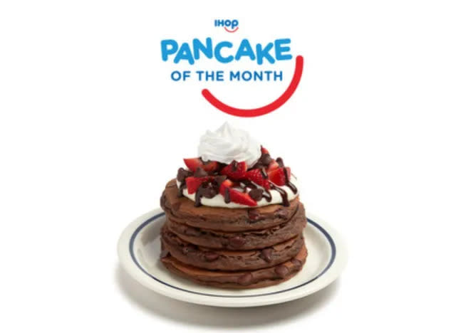 IHOP Chocolate Strawberry Pancakes