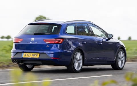 2017 Seat Leon ST driving rear 