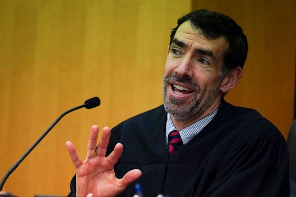 PHOTO: Fulton County Superior Court Judge Robert McBurney speaks during a hearing to decide if the final report by a special grand jury looking into possible interference in the 2020 presidential election can be released, Jan. 24, 2023, in Atlanta. (FILE: John Bazemore/AP)