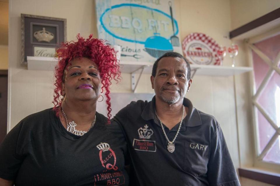 Patricia and Gary Moore own P Moore & Moore BBQ.