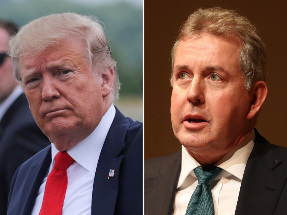 Donald Trump pulled out of the Iran nuclear deal to spite his predecessor Barack Obama, the UK’s former ambassador reportedly said in a new leaked diplomatic memo.Sir Kim Darroch claimed the US president’s actions amounted to “diplomatic vandalism” and were fuelled by “personality” reasons, according to a document seen by The Mail on Sunday.The ambassador’s comments are said to have been made in May 2018 after then-foreign secretary Boris Johnson made a failed trip to the White House in a bid to change Mr Trump’s mind on leaving the Joint Comprehensive Plan of Action.The revelation came as police identified a suspect behind the leak, according to The Sunday Times.Just hours earlier, Mr Johnson and Tory leadership rival Jeremy Hunt criticised Metropolitan Police assistant commissioner Neil Basu for warning journalists they could face prosecution for publishing the memos.Mr Basu said the leaked emails could be a “criminal matter” that was not in the public interest, and that a police investigation had been launched into a potential breach of the Official Secrets Act.Mr Hunt said he would “defend to the hilt the right of the press to publish those leaks if they receive them and judge them to be in the public interest”.And Mr Johnson said prosecution “would amount to an infringement on press freedom and have a chilling effect on public debate”.Shadow foreign secretary Emily Thornberry told BBC1's Andrew Marr Show: "It was wrong for it to be leaked, it was wrong for President Trump to throw a wobbly and behave like a toddler, it was wrong for Theresa May to be as weak as she was."But the real villain of the piece is Boris Johnson, who refused to stand with one of our most senior diplomats. That's not the way to behave."And work and pensions secretary Amber Rudd said: "I was disappointed by Boris Johnson's response. I think the correct response was to stand up for our ambassador." In a memo to Downing Street on 8 May last year, sent after Mr Johnson returned to London, Sir Kim said the Trump administration was “set upon an act of diplomatic vandalism, seemingly for ideological and personality reasons – it was Obama’s deal”, The Mail on Sunday reported.He is said to have suggested that there were splits among Mr Trump’s closest advisers – with Mike Pompeo, the secretary of state, distancing himself from the president’s actions – and that the White House lacked a strategy on what to do following its withdrawal from the Iran deal.Neither Mr Pompeo nor Mike Pence, the vice president, or John Bolton, the national security adviser, “could articulate why the president was determined to withdraw, beyond his campaign promises”, Sir Kim added.Under the terms of the agreement – still supported by Britain, France and Germany – international sanctions on Iran were eased in return for Tehran accepting curbs on its nuclear programme.In a second cable sent later that day, the former ambassador reportedly wrote that “following a typically hyperbolic statement on the nature of the ‘murderous’ Iranian regime, Mr Trump signed a presidential memorandum to start the process of reinstating US nuclear sanctions”.Sir Kim resigned from his role on Wednesday after leaked documents published a week ago by The Mail on Sunday revealed he had described Mr Trump’s administration as “dysfunctional” and “inept”.The president lashed out at the former ambassador in a string of tweets, saying Washington would “no longer deal” with him, and that he was “not liked or well thought of” within the country.Sir Kim quit his post, saying his job had become “impossible” after Mr Trump’s tirade against him.It is believed he made the decision after Tuesday’s televised Tory leadership debate, during which Mr Johnson refused to rule out replacing him.