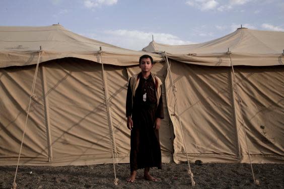 Sadek, another 14 year-old former child soldier at a camp in Marib