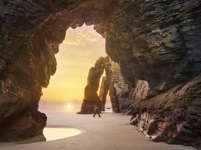 Beach of cathedrals Spain