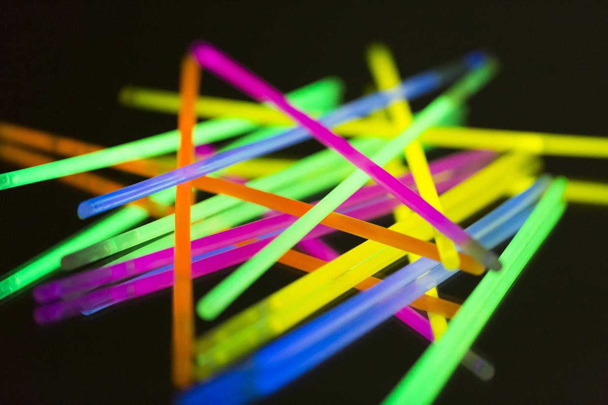 pile of colorful glow sticks