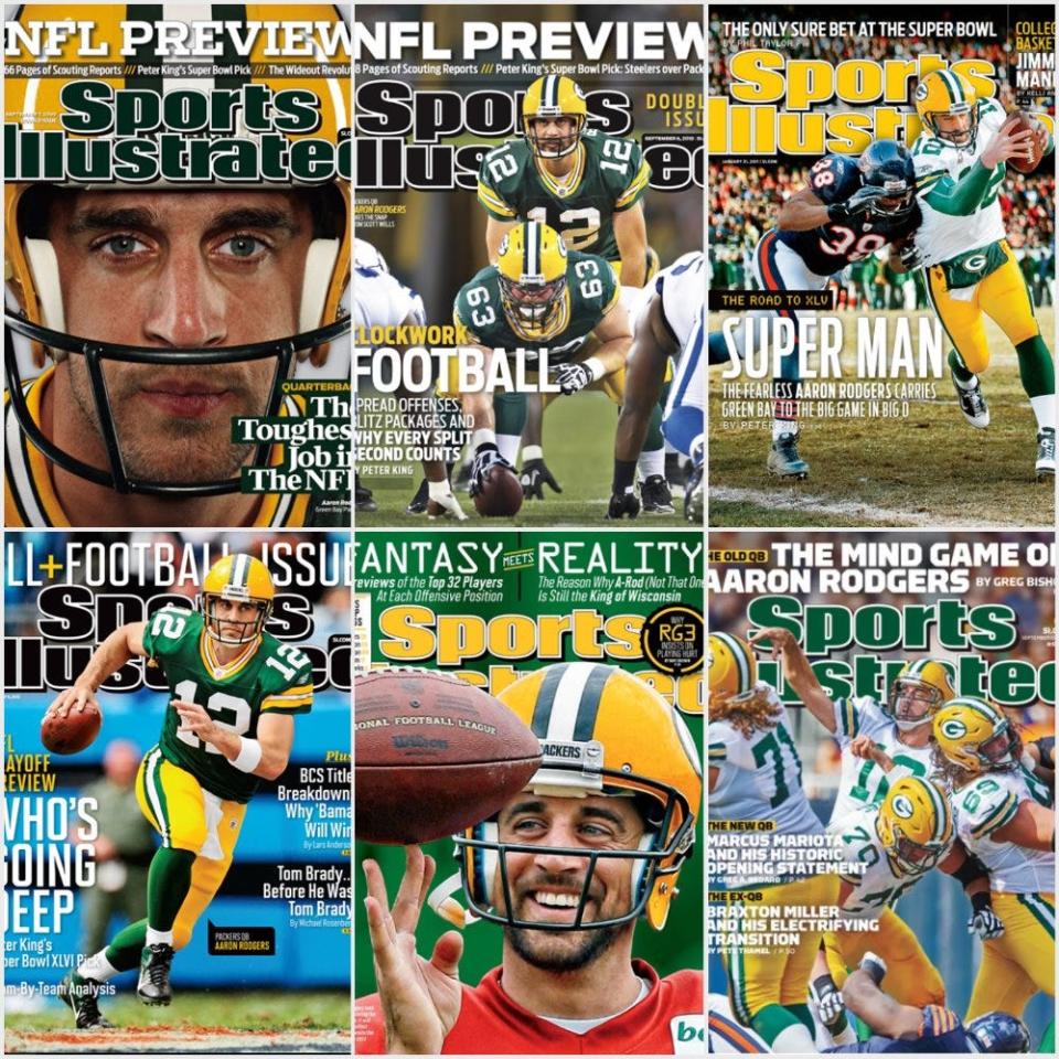 Aaron Rodgers has been featured on several Sports Illustrated covers