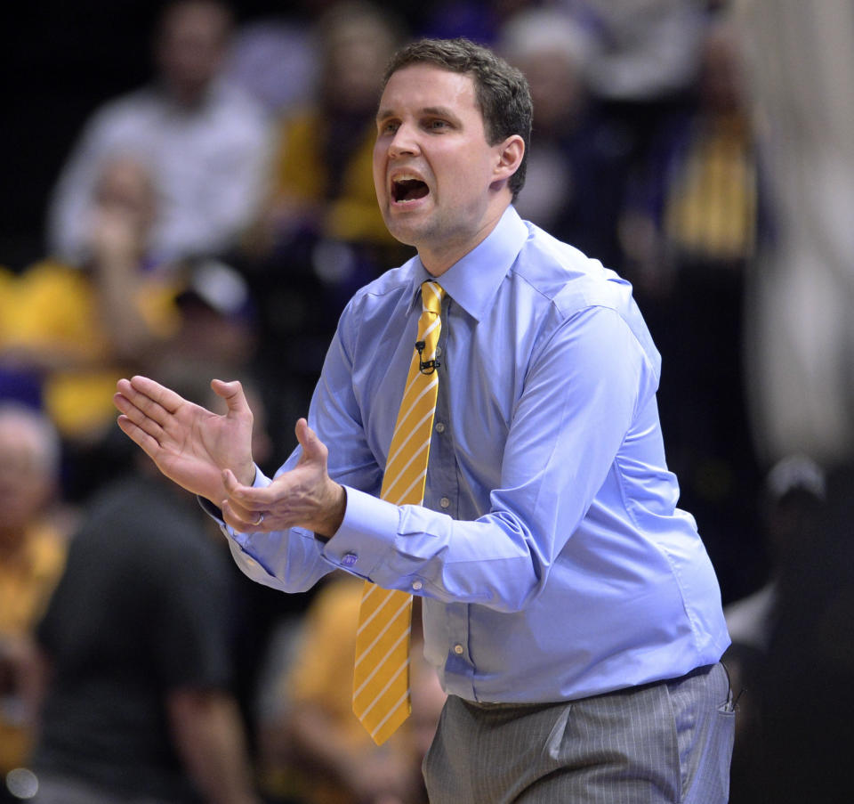 Will Wade is in his first season as head coach of LSU, where he entered this week 16-12. (AP)