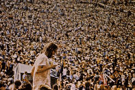 WOODSTOCK (1970)<br>Directed by: Michael Wadleigh<br><br>The gold standard of concert movies, director Michael Wadleigh and crew reportedly shot 120 hours worth of footage during the landmark music festival. The result was film that captured the energy and the optimism of an era.