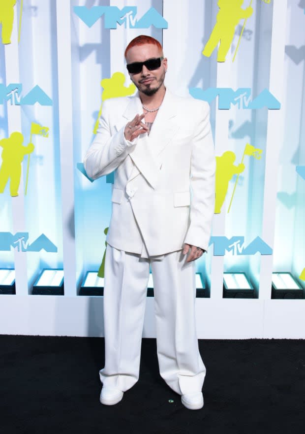 <p>J Balvin</p><p>Photo by Dimitrios Kambouris/Getty Images for MTV/Paramount Global</p>