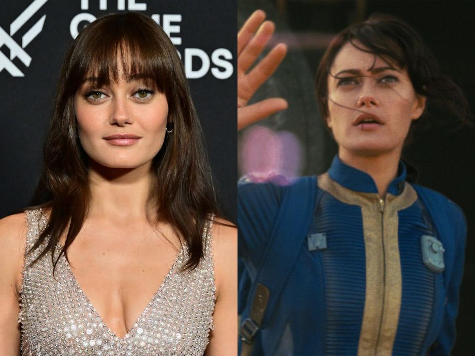 Ella Purnell at The Game Awards and as Lucy MacLean in "Fallout."
