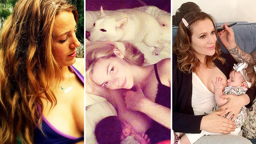 Celebrity Mums Share Breastfeeding Photos