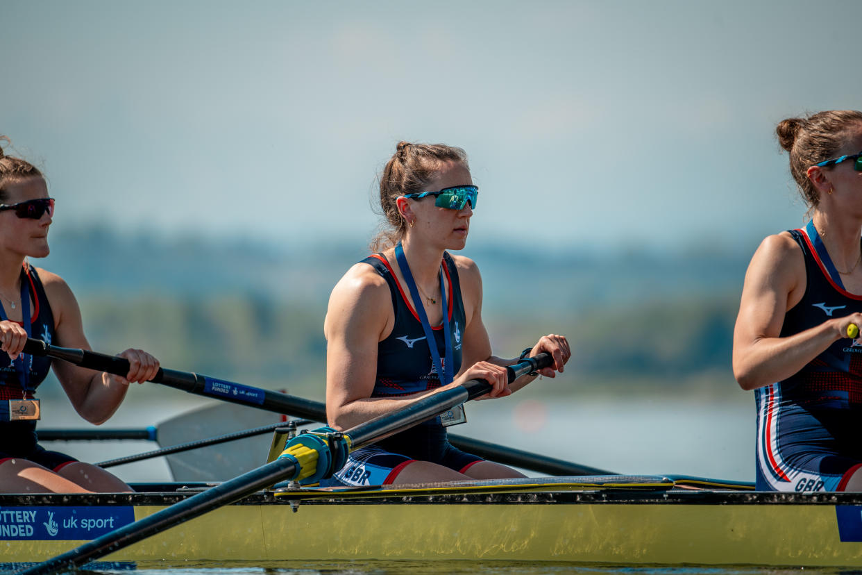 Harriet Taylor won silver in the women’s eight at the most recent World Cup regatta in Varese, Italy