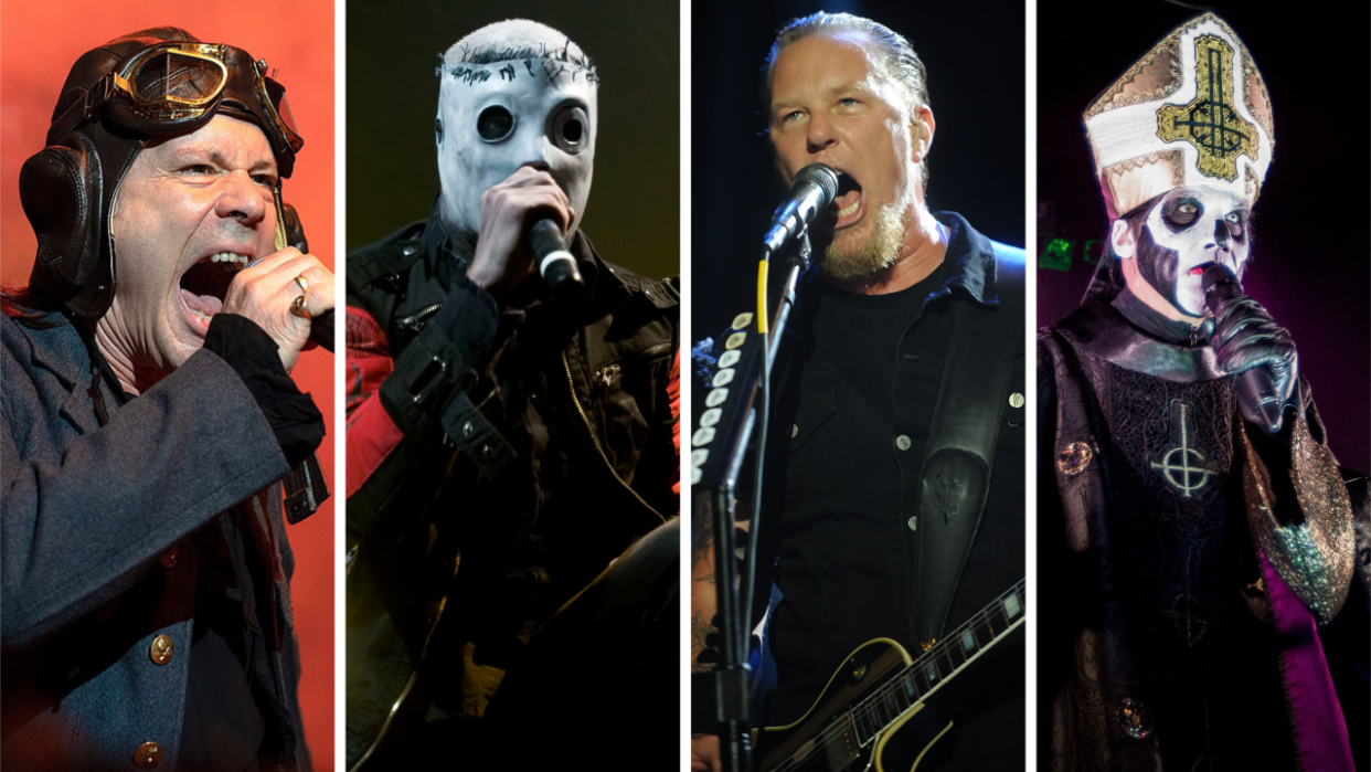  Iron Maiden, Slipknot, Metallica and Ghost performing live 