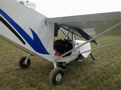 Light plane crashes near Ballarat after clipping power lines. Photo: CFA