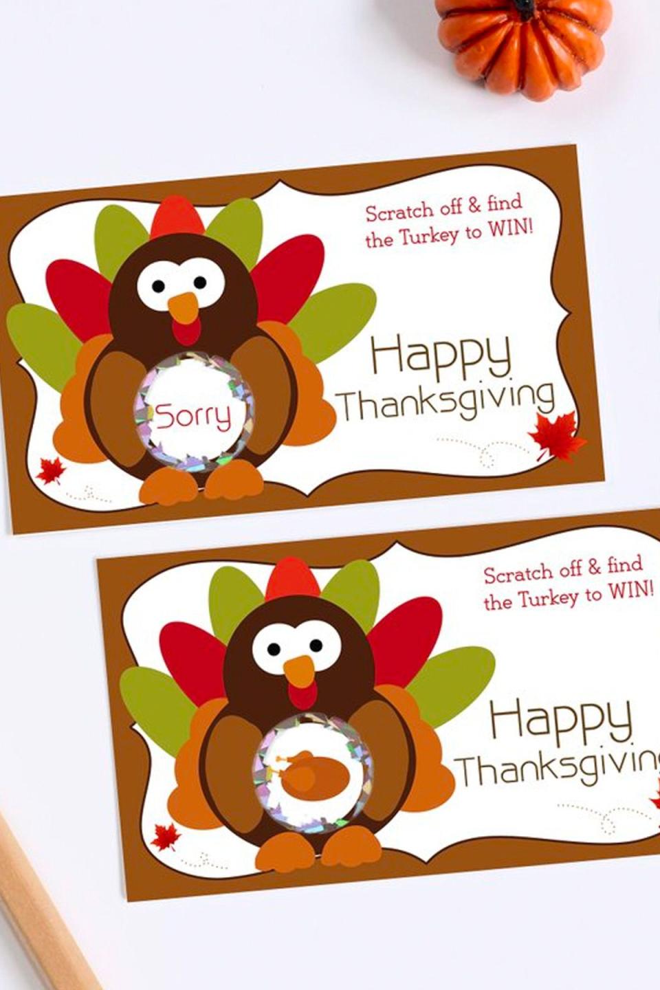 Thanksgiving Scratch Off