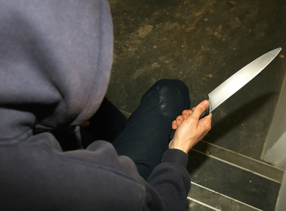 The government is trying to tackling the surge in knife crime among young people (Picture posed by model: PA)