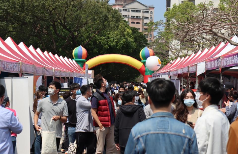 《圖說》首場校園就博會淡江場起跑二。〈勞工局提供〉