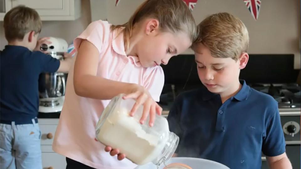 prince george princess charlotte baking