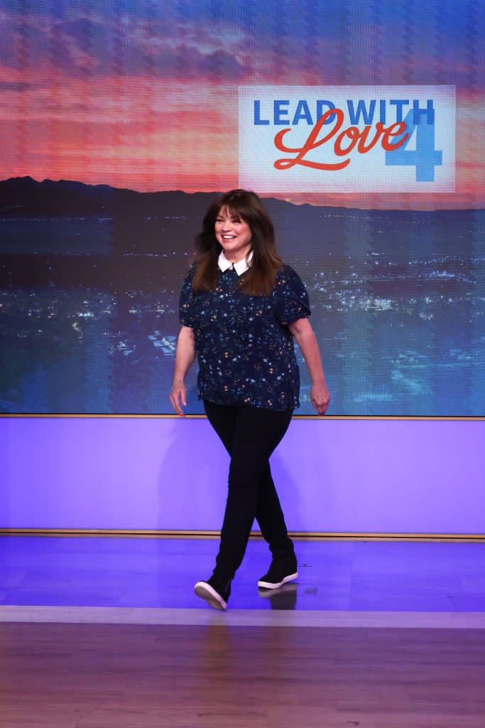 Valerie Bertinelli onstage during Project Angel Food's Lead with Love 4 - A Fundraising Special on KTLA at KTLA 5 on June 24, 2023 in Los Angeles, California.