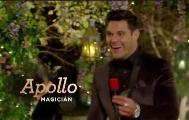 Apollo the magician gives Sophie a shock. Source: Network Ten