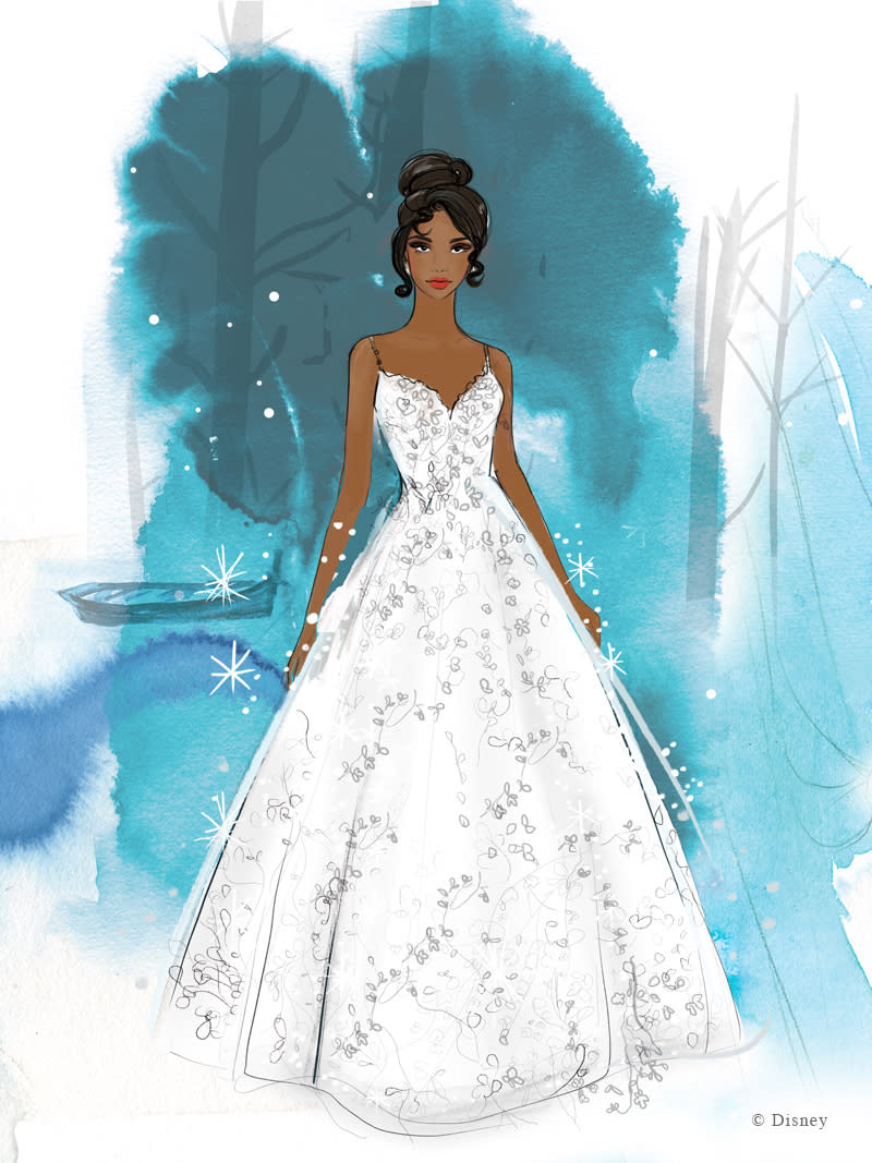 "The Princess and the Frog" star Tiana's gown will be available soon. (Photo: Disney)