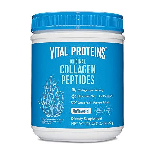 33) Vital Proteins Collagen Peptides Powder - Pasture Raised, Grass Fed, unflavored 20 oz