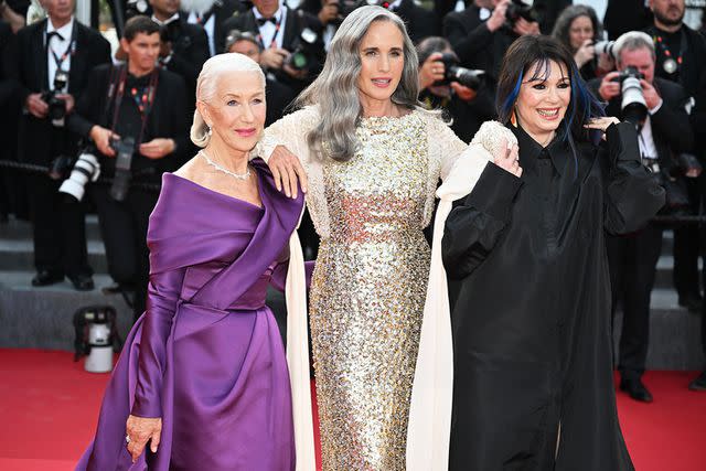 <p>Mustafa Yalcin/Anadolu/Getty</p> Helen Mirren, Andie MacDowell and Iris Berben at the 2024 Cannes Film Festival