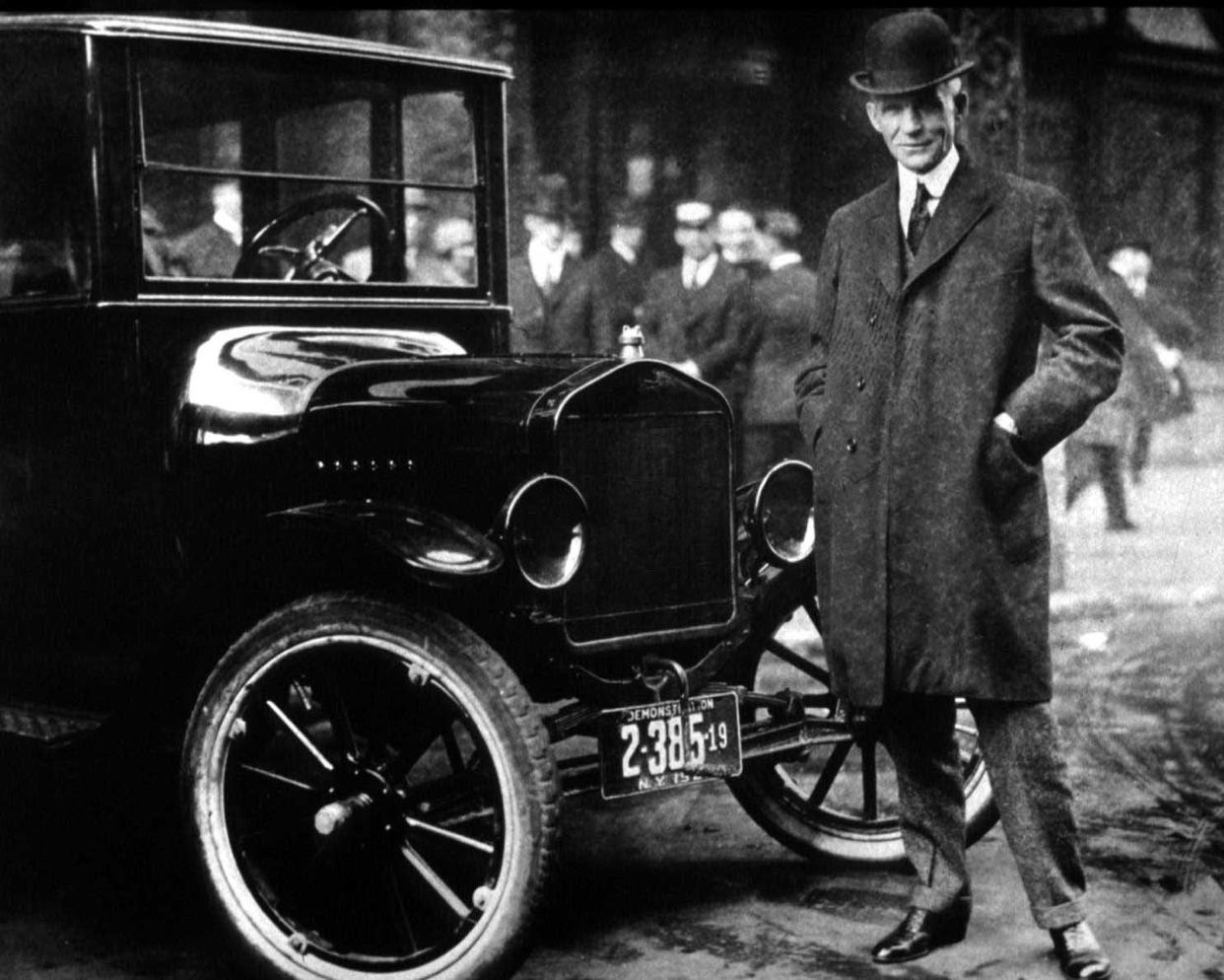 Henry Ford With His Model T