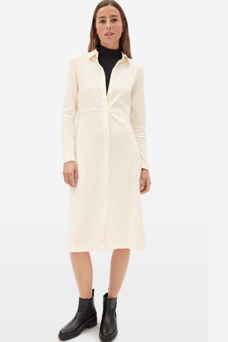 5) The Luxe Cotton Shirtdress