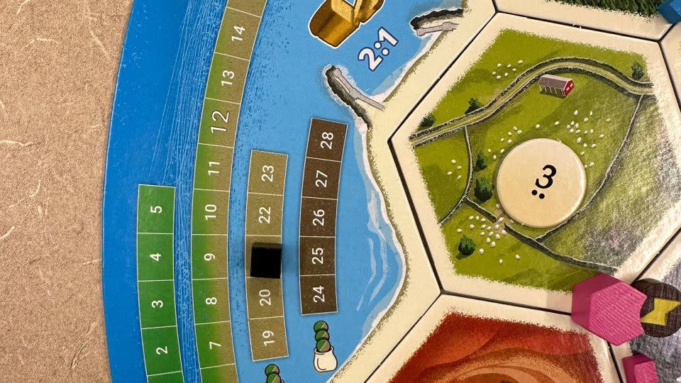 On the side of the Catan: New Energies board, a little black marker tracks the level of greenhouse gasses in the current game. - Courtesy CATAN GmbH