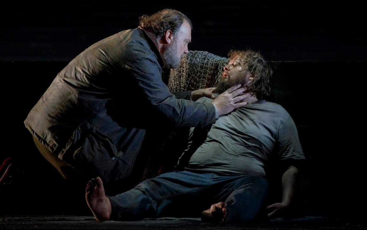 Bryn Terfel and Allan Clayton in the Royal Opera's Peter Grimes - Yasuko Kageyama