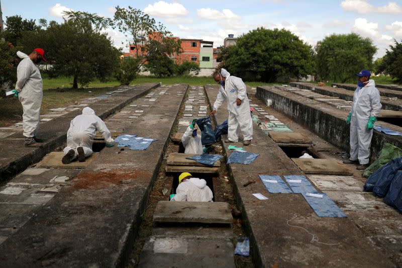 FILE PHOTO: Outbreak of the coronavirus disease (COVID-19), in Sao Paulo