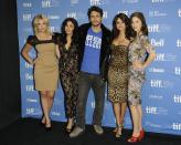 Ashley Benson, Vanessa Hudgens, James Franco, Selena Gomez, and Rachel Korine 'Spring Breakers' press conference photo call during the 2012 Toronto International Film Festival at TIFF BELL Lightbox. Toronto, Canada - 07.09.12 Mandatory Credit:Dominic Chan/ WENN.com