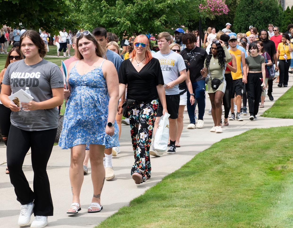 Adrian College’s campus was bustling with 1,200 visitors and 425 new students during the college’s annual Sneak Peek day, July 15. The event offers new and first-year students and their families a chance to check out campus accommodations and student life.