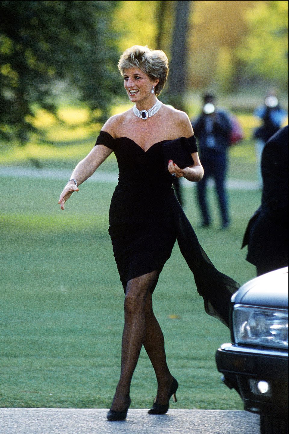 <p>On the evening that Prince Charles’ controversial documentary aired in 1994 (the one in which he admitted to having an affair), Diana showed up to the Seperntine Gallery in a look unlike anything a royal had ever worn. The look has since been appropriately dubbed <em>the revenge dress</em>. <br></p>