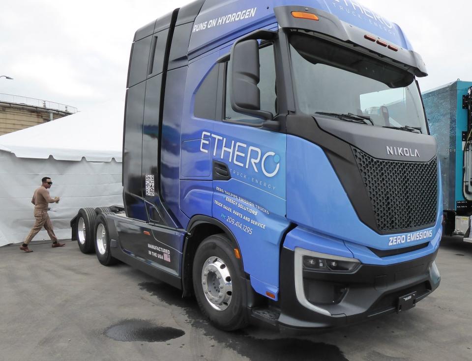 hydrogen trucks from nikola will also be operating out of oakland and buying fuel from firstelement