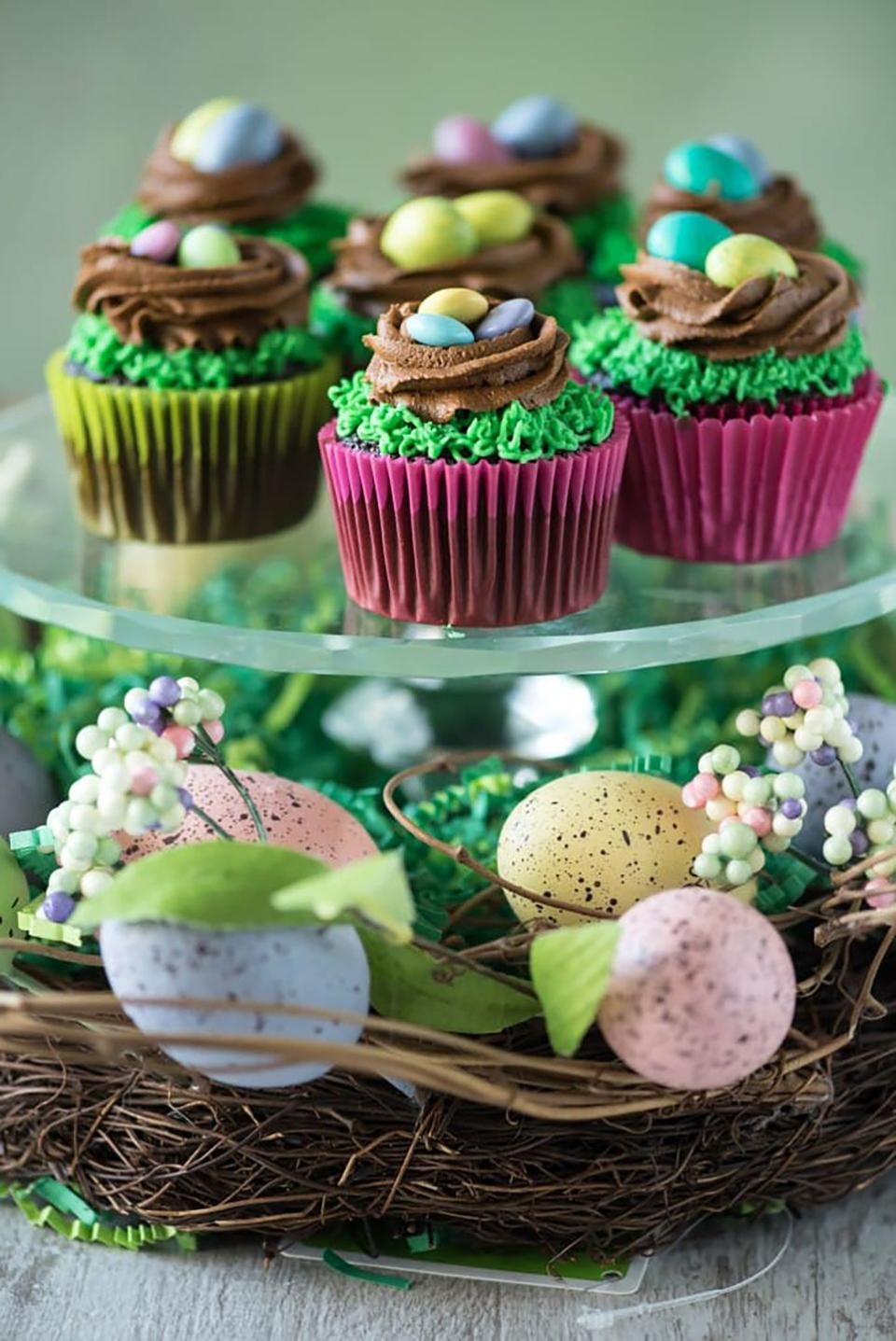 Easter Bird's Nest Cupcakes